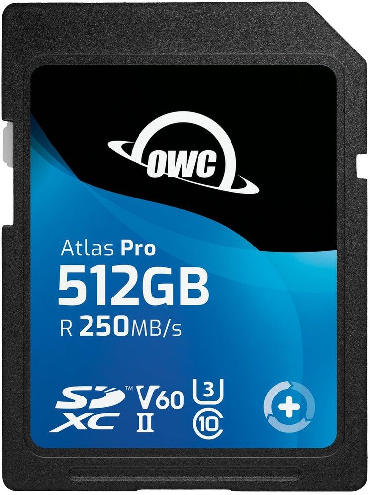 OWC Atlas Pro (512GB) SDXC UHS-II V60 Media Card | Geheugenkaarten | 0810100981228