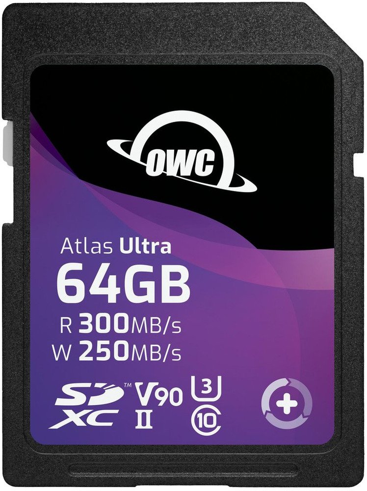 OWC Atlas S Ultra SDXC UHS-II V90 Media Card 64GB
