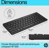 HP 350 Compact Multi-Device Keyboard Black - 19
