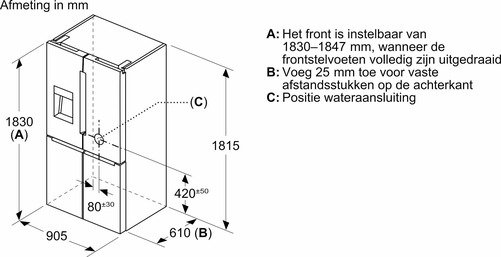 Bosch Koelkast KFD96APEA-10