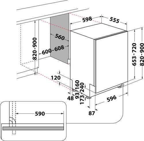 Indesit Vaatwasser Inbouw D2IHL326-5