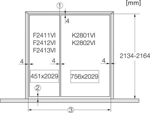 Miele Diepvrieskast F 2413 Vi Left-9