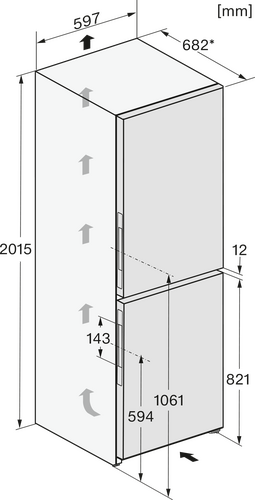 Miele Koelkast Combi KFN4799AD Obsidiaanzwart Mat-8