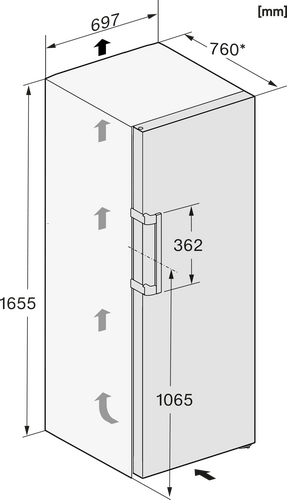 Miele Diepvrieskast FN4748CWS-8