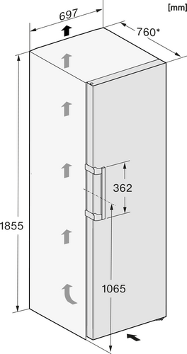 Miele Diepvrieskast FN4778CWS-8