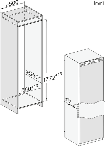 Miele Koelvriescombi Inbouw K7768D-5