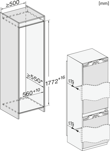 Miele Koelvriescombi Inbouw KFN7764C-6