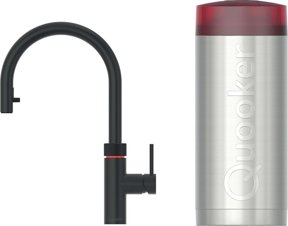 Quooker Flex Kokendwaterkraan - C uitloop - COMBI+ Reservoir - Zwart