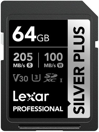 Lexar SD Silver Plus UHS-1 64GB V30 - 1