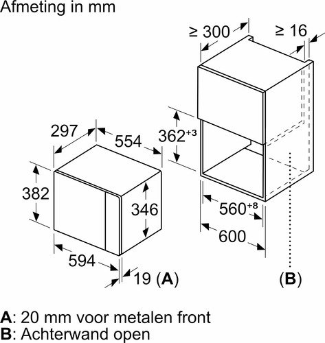 Siemens Microgolfoven Inbouw BE523LMB1 - 2
