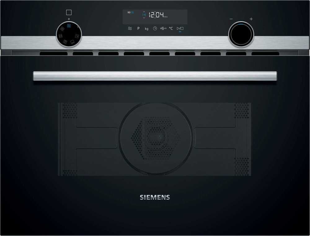 iQ500 Compacte magnetron met hetelucht 60 x 45 cm Inox CM585AGS1