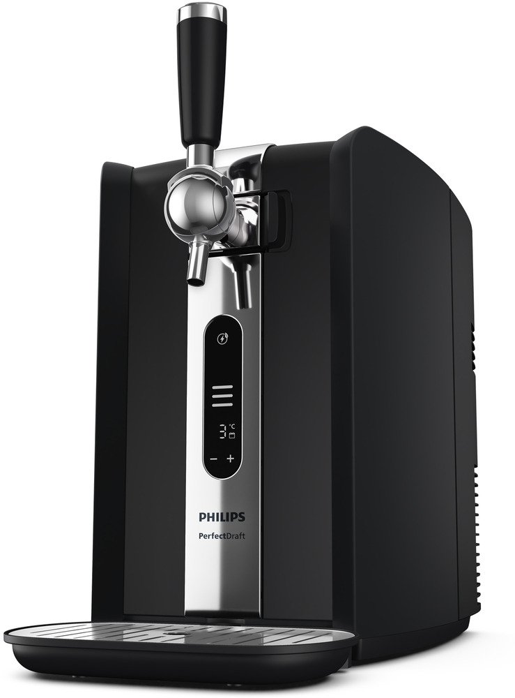 Philips Biertapinstallatie Perfect Draft 7000 Series HD3770/90 met temperatuurinstellingen van 0-12°c en led-display, zwart
