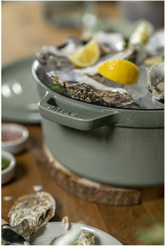 Staub Cocotte, Rond 24 cm - Eucalyptus - 9