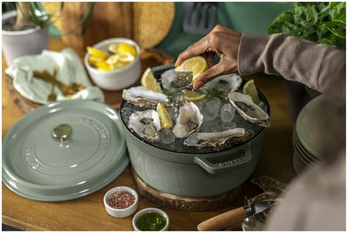 Staub Cocotte, Rond 24 cm - Eucalyptus - 10