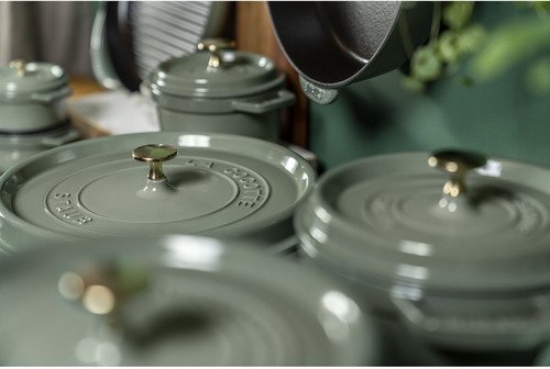 Staub Cocotte, Rond 24 cm - Eucalyptus - 11