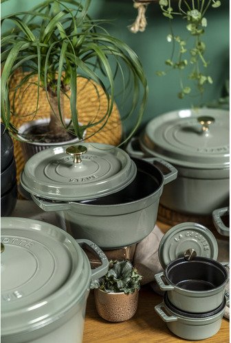 Staub Cocotte, Rond 26 cm - Eucalyptus - 9