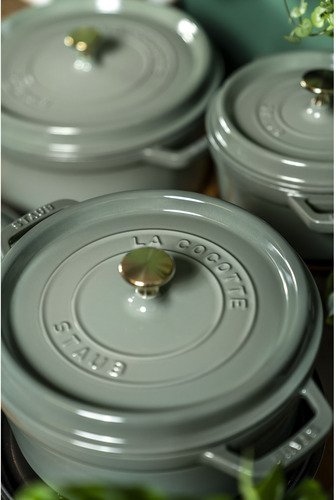 Staub Cocotte, Rond 28 cm - Eucalyptus - 10