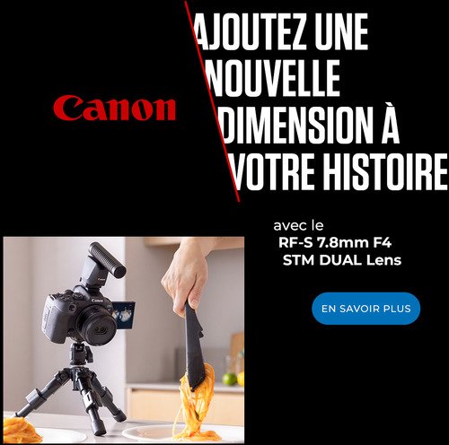 Canon RF-S 7.8mm F4 STM Dual - 16