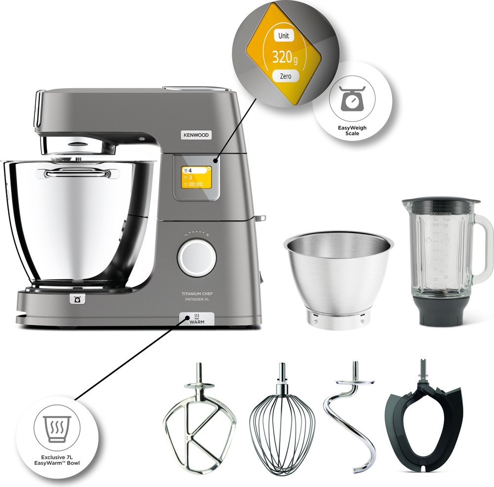 Kenwood KWL90.124SI Titanium Chef Patissier XL - Keukenmachine