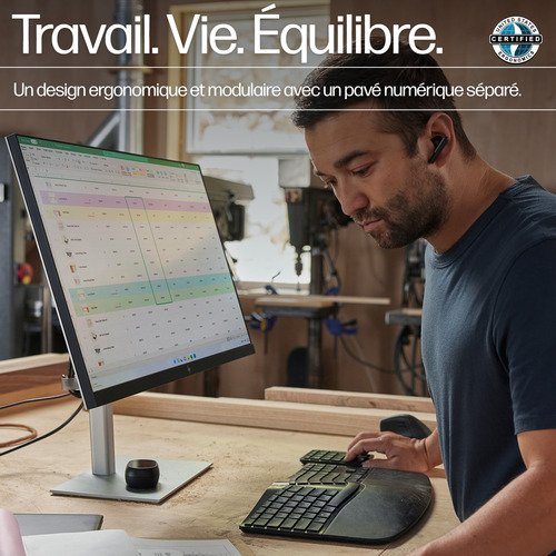 HP 960 Ergo Wireless Keyboard Azerty - 13