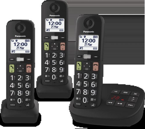 Panasonic DECT KX-TGU133EXB Trio Noir - 3