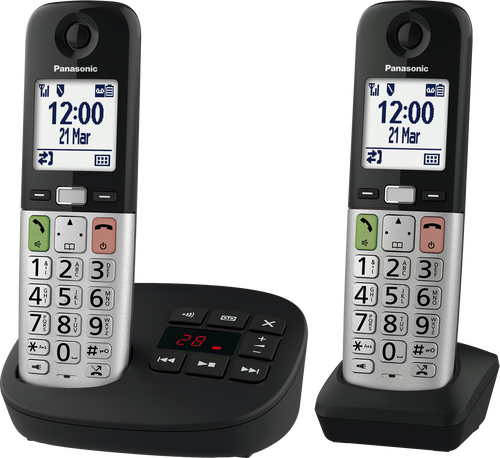 Panasonic DECT KX-TGU432EXW Duo Zilver - 1