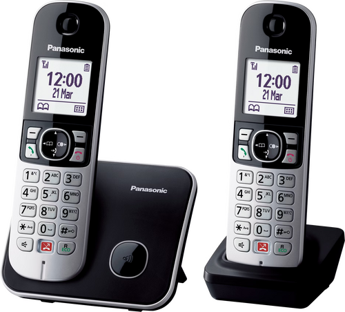 Panasonic DECT KXTG6852NLB Duo Zwart - 1