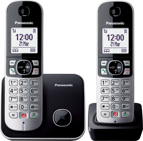 Panasonic DECT KXTG6852NLB Duo Zwart - 2