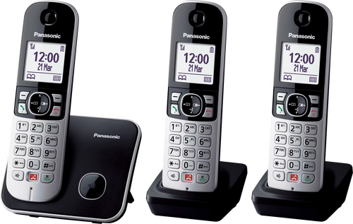 Panasonic DECT KXTG6853NLB Trio Zwart - 7