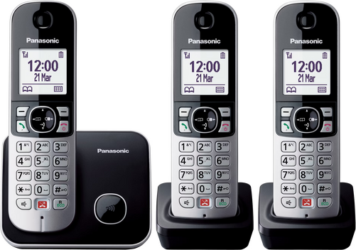 Panasonic DECT KXTG6853NLB Trio Zwart - 8