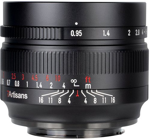7Artisans 50mm f/0.95 Fuji X-Mount | APS-C Black - 1