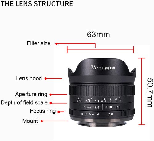 7Artisans 7.5mm f/2.8 MkII Nikon Z-Mount | APS-C - 7