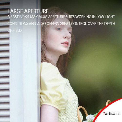 7Artisans 50mm f/0.95 Fuji X-Mount | APS-C Black - 13