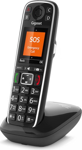 Gigaset E720 - elderly phone - zwart - 7