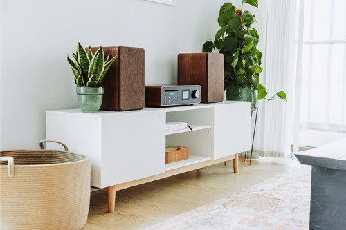 Pure Stereo Classic Zwart/Walnoot - 8