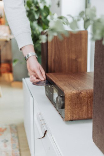 Pure Stereo Classic Zwart/Walnoot - 9