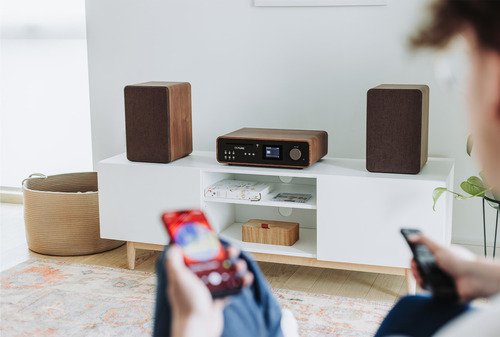 Pure Stereo Classic Zwart/Walnoot - 10