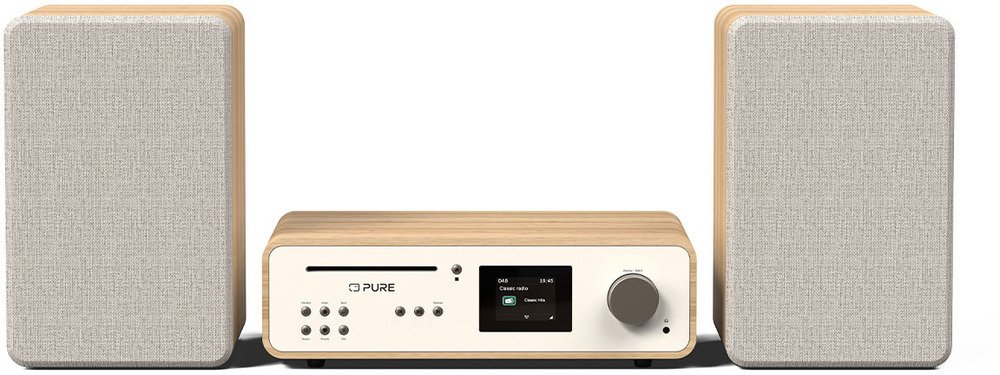 Pure Classic Stereo Cotton White/Oak EU/UK