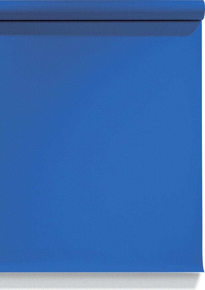 Superior Achtergrondpapier 11 Royal Blue Chroma Key 1,35x11m | Achtergronden | 0650512012116