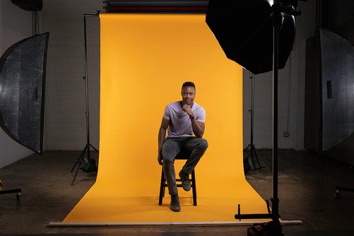 Superior Achtergrondpapier 35 Yellow-Orange 1,35 x 11m - 2