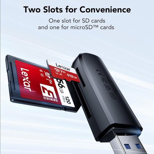 Lexar Reader LRW300 Dual Slot SD/microSD USB 3.2 - 6