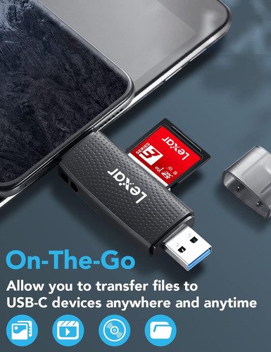 Lexar Reader LRW310 Dual Slot SD/microSD USB 3.1 A  C - 9