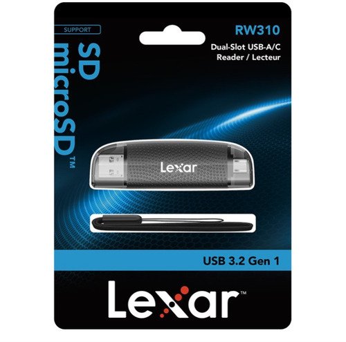 Lexar Reader LRW310 Dual Slot SD/microSD USB 3.1 A  C - 12