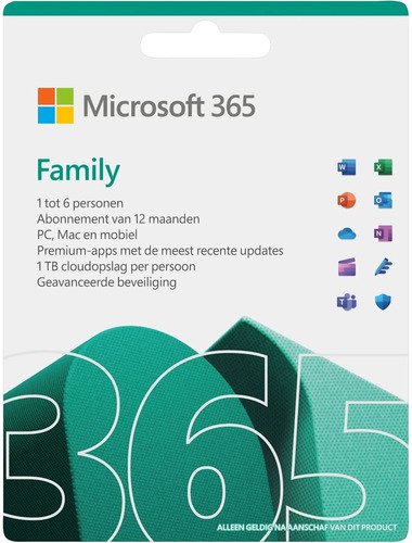 Microsoft 365 Family NL Subscription - 1