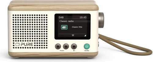 Pure Radio Classic Mini Wit/Eik - 1