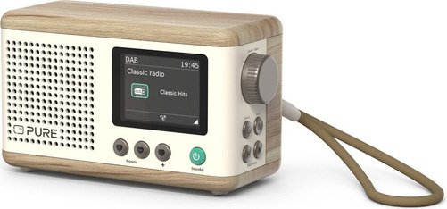 Pure Radio Classic Mini Wit/Eik - 2