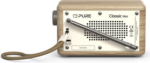 Pure Radio Classic Mini Wit/Eik - 3