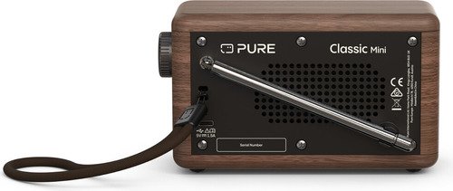 Pure Radio Classic Mini Zwart/Walnoot - 3