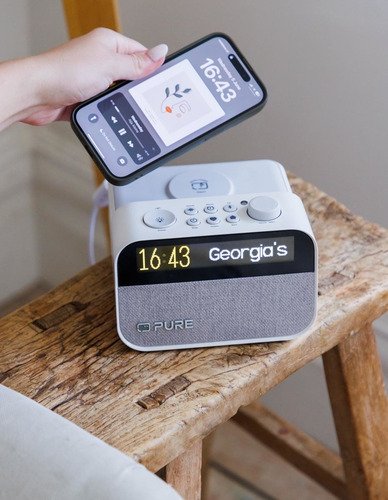 Pure Wekkerradio Moment Charge Wit - 8