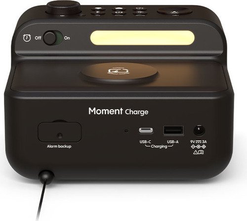 Pure Wekkerradio Moment Charge Zwart - 3